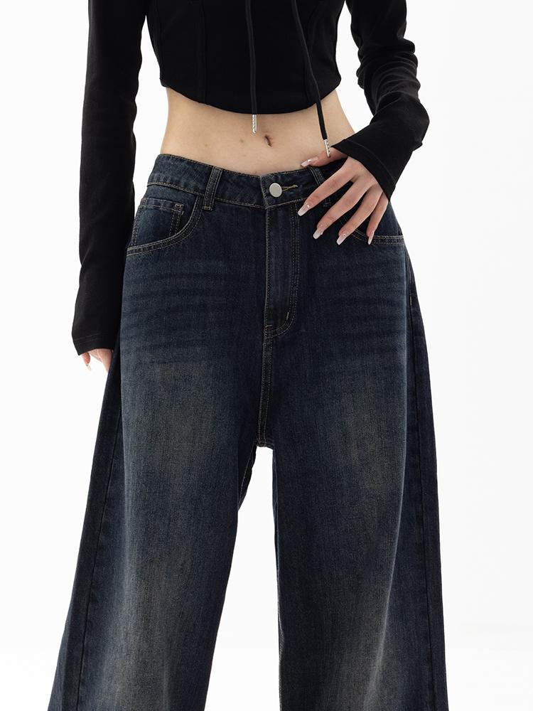 Винтажная уличная одежда Y2k мешковатые джинсы женские Harajuku ретро широкие брюки оверсайз джинсовые брюки женская мода 90-х эстетичные джинсовые брюки