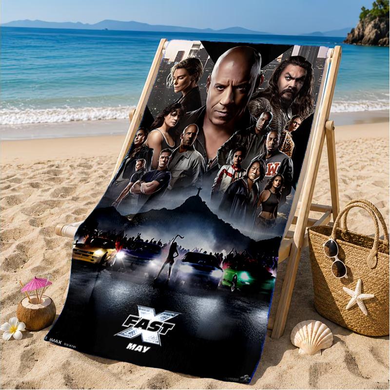 Fast And car Family Beach Towel, Microfiber Beach Towel, Perfect For Pool, Beach, Travel, Home Decor Beach Party Fan gifts