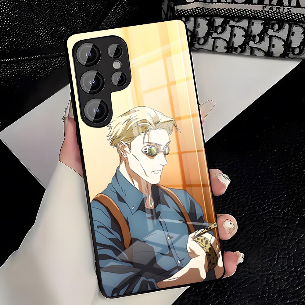 Чехол для телефона Kento Nanami Jujutsu Kaisen для Samsung A25 A13 A33 5G A54 A36 A35 A56 A52 A14 Ударопрочный стеклянный чехол