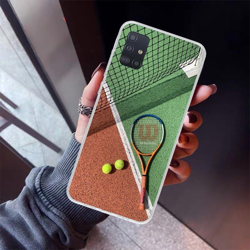 Tennis Sport Phone Case For Samsung Galaxy A52 A51 A50S A32 A22 A12 A02S A72 A71 A31 A70 A30S Note 20 Ultra 10 Plus S10 Galaxy A