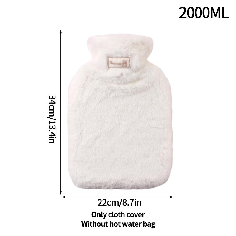 2000 мл грелка для рук зимняя грелка грелка для воды утолщенный плюшевый чехол грелки для рук многоразовые женские грелка для живота