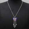 Bohemian Long Fringed Water Drop Earrings Retro Ethnic Style Earrings Women'S Colorful Butterfly Necklace Women'S