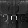 Gucci Большая сумка-мессенджер с логотипом Jumbo GG Super Double G, регулируемым плечевым ремнем, магнитной застежкой, мужская сумка на плечо, черная 760235-AABY0-1000