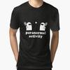 Мужские повседневные рубашки с коротким рукавом Черные футболки с изображением паранормального явления Футболки больших размеров