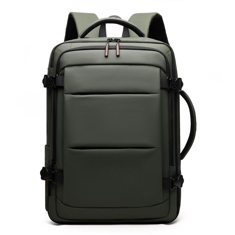 Мужской расширяемый рюкзак для ноутбука для деловых поездок - Большая вместимость, ручная кладь для офиса и путешествий.