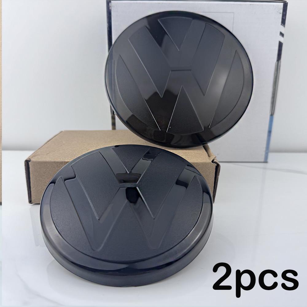 LMN1 Car accessorie 2pcs Volkswagen Front Grill Emblem Modification Rear Trunk Lid Cover logo For VW Golf MK6 MK7 MK7.5 MK8 2010-2013