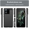For Xiaomi 13T Pro Case Cover Xiaomi Mi 13T Pro Capas Phone Bumper Shockproof Carbon Fiber Soft TPU Cover For Mi 13T Pro Fundas