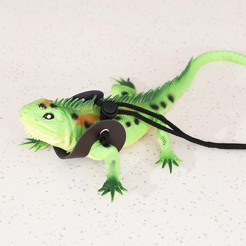 Adjustable Nylon Harness Set Small Pets Lizard Chinchilla Guinea Pig Outdoor Walking Lead