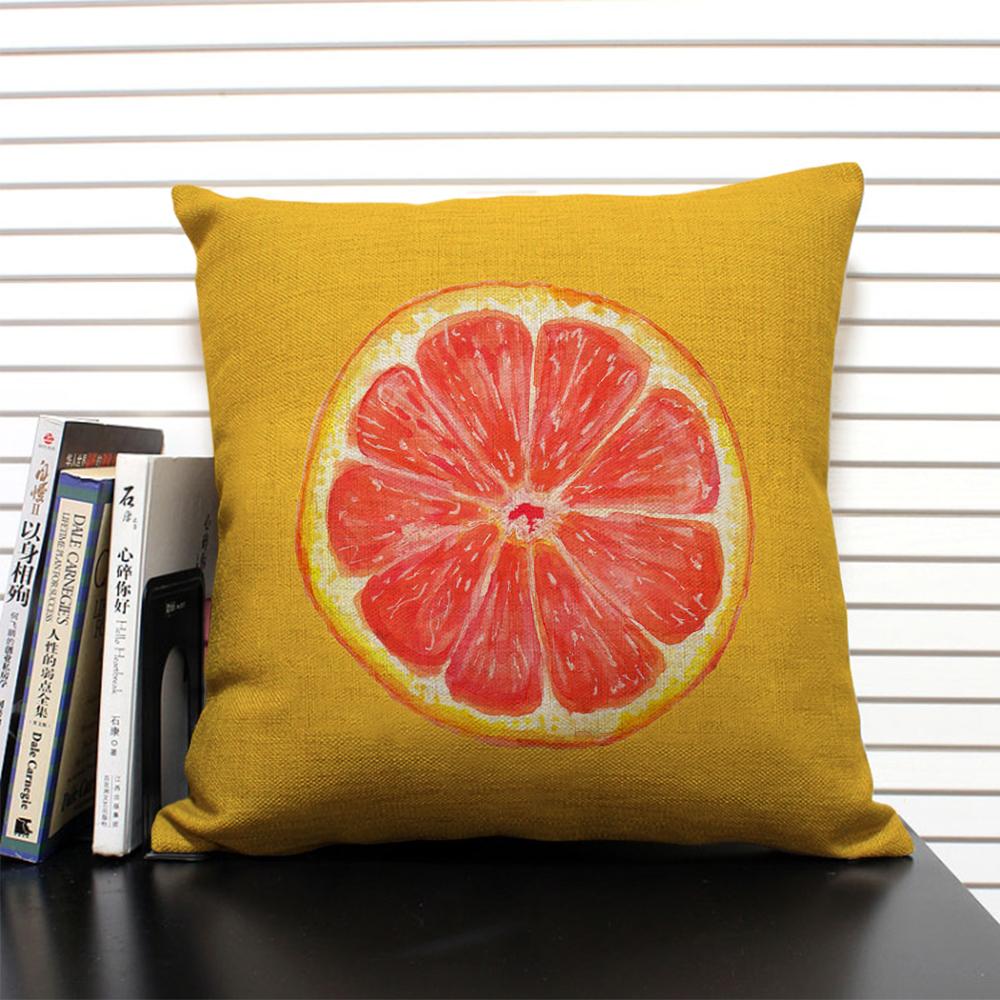 Tropical Plant Fruits Cushion Cover Cactus Pineapple Pattern Home Sofa Modern Art Decorative Pillow Case 45x45 Linen Pillowcase