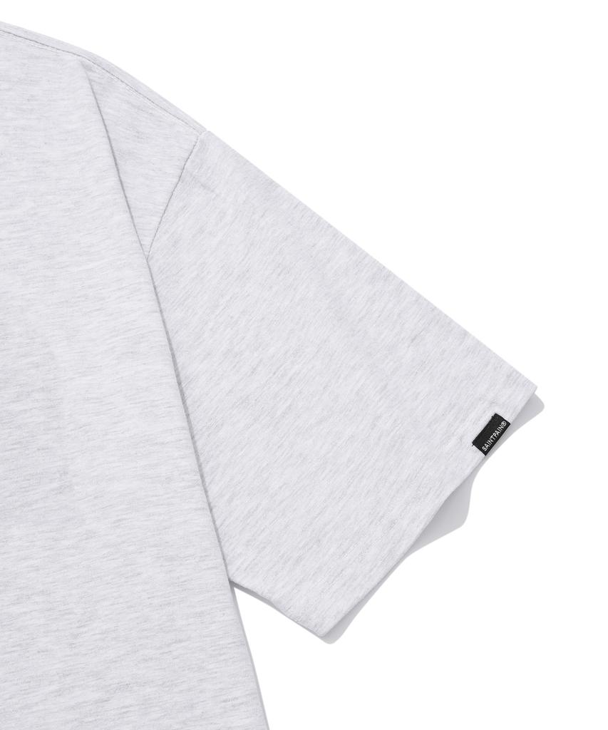 SAINTPAIN Sp Angel Team Logo T-Shirt - Ash Melange