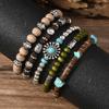 4 шт./компл. модные богемные стекируемые браслеты многослойные богемные браслеты из бисера подарок для девочек