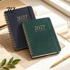 Подарок для профессионалов и студентов 2027 года, еженедельник-планировщик A5 на спирали, 365-дневный календарь с расписанием по неделям и книгой для записи встреч, с эластичной лентой, 140 страниц