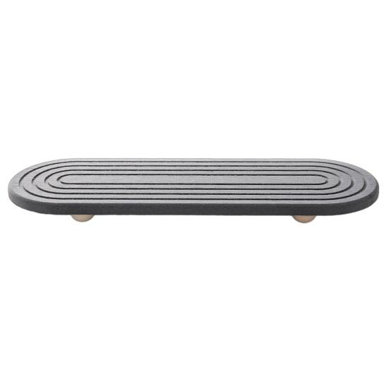 Anti-Slip Kitchen Sink Mat with Leak-Proof Groove Design Quick Drying Diatomaceous Earth Stone Tray