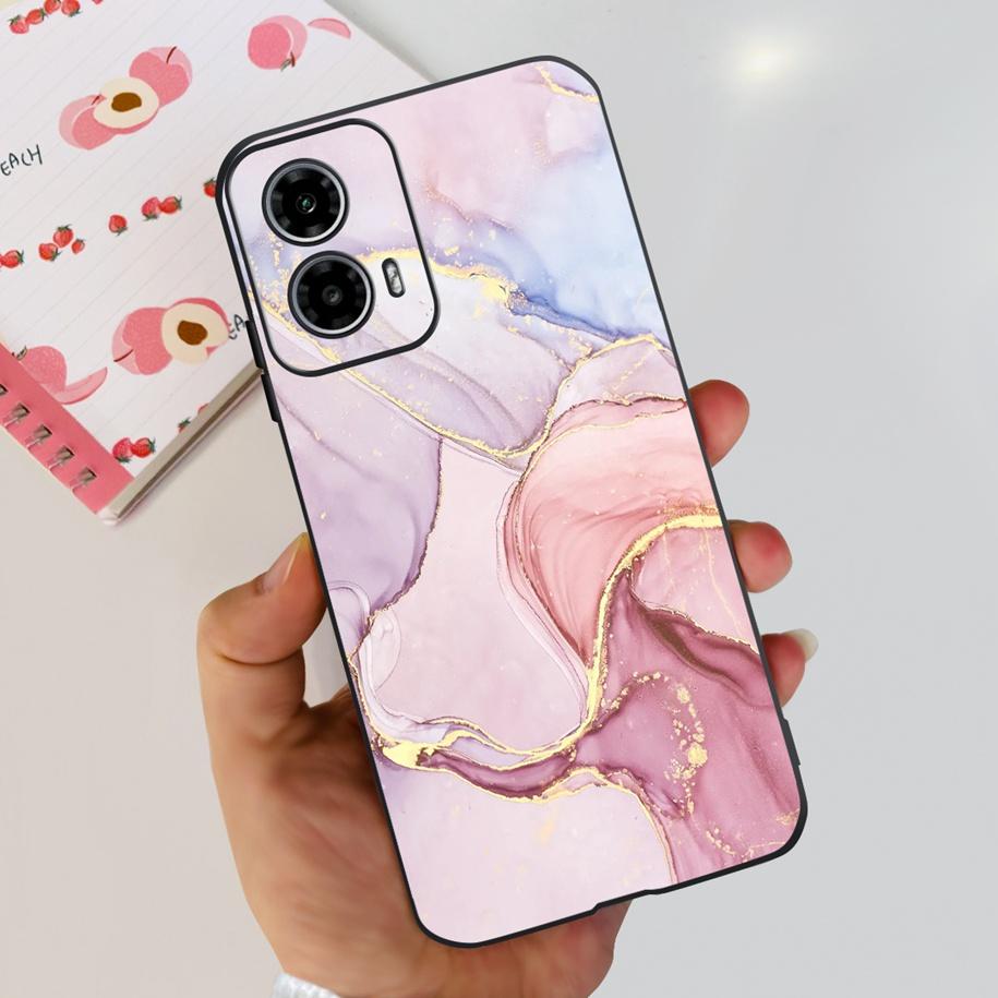 Для Motorola Moto G24 Power Чехол 2024 Новая Мода Цветок Силиконовый Мягкий Задний Чехол Для Moto G24 G34 Чехол для Телефона MotoG24 G 24 Coque