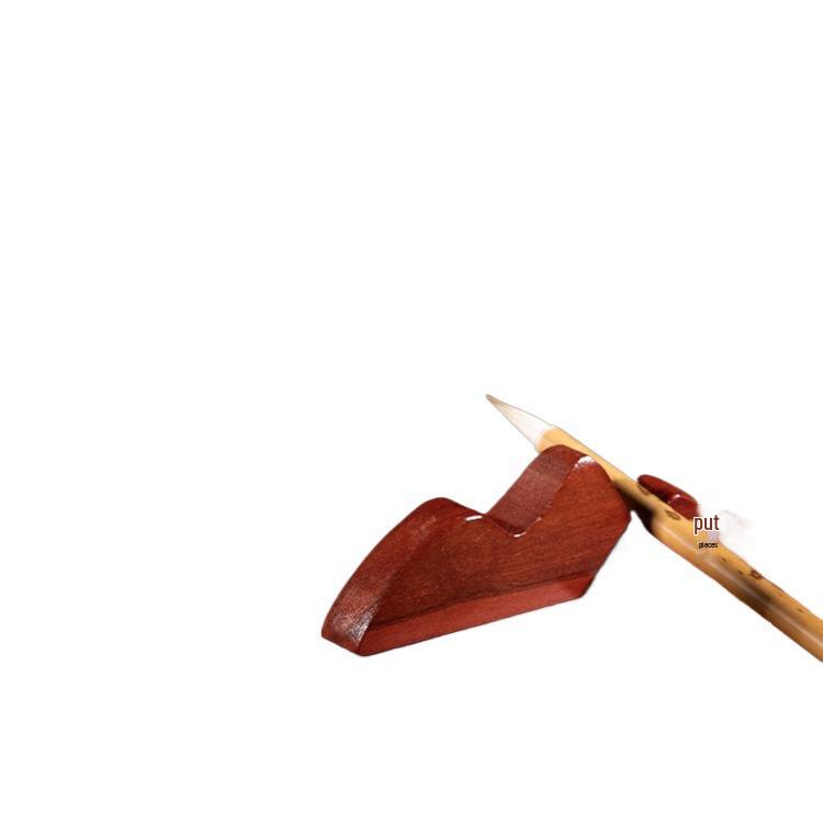 Solid Wood Calligraphy Brush Stand: Multifunctional Brush Holder for Beginners