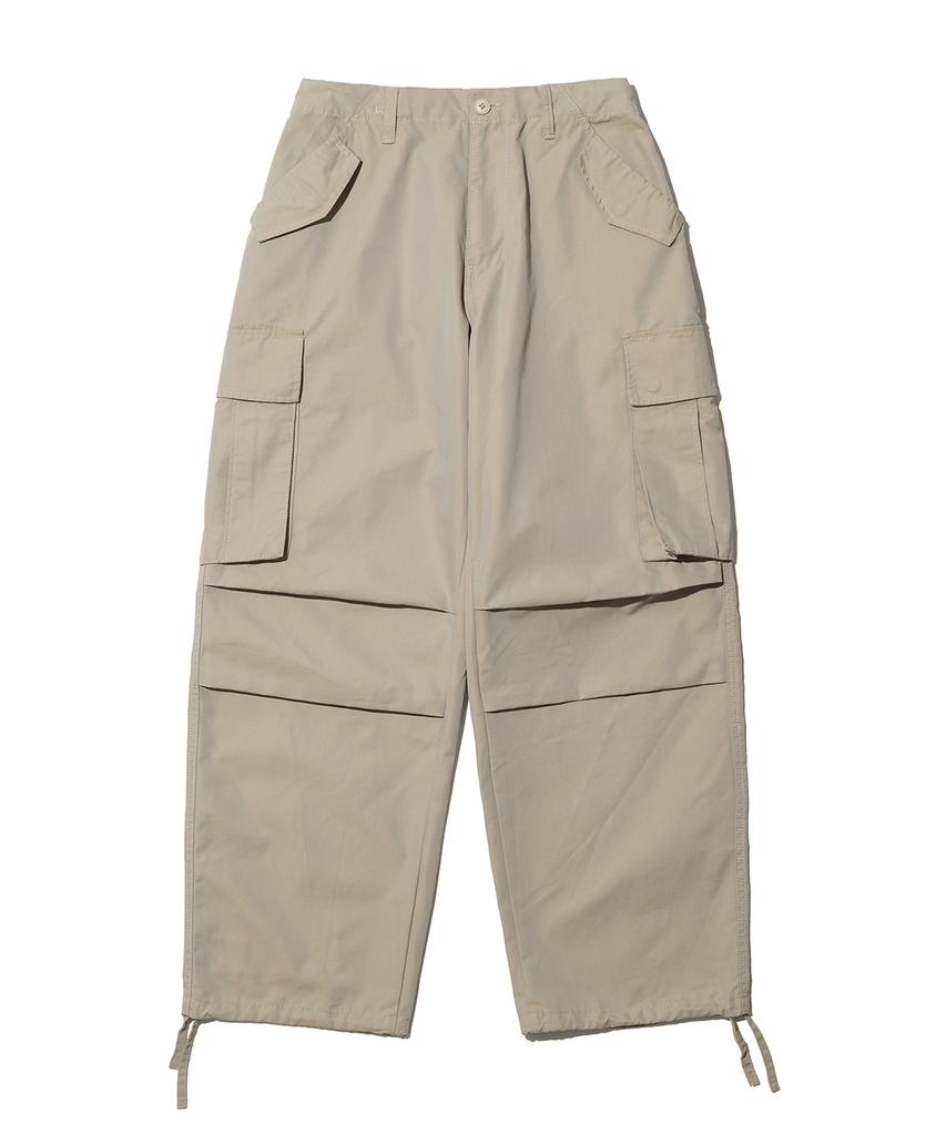BIG UNION Pleated Cargo Pants / Beige