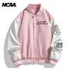 Винтажная бейсбольная куртка NCAA унисекс свободного кроя