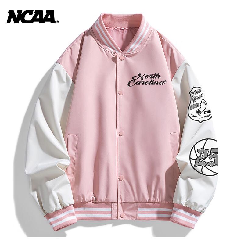 Винтажная бейсбольная куртка NCAA унисекс свободного кроя