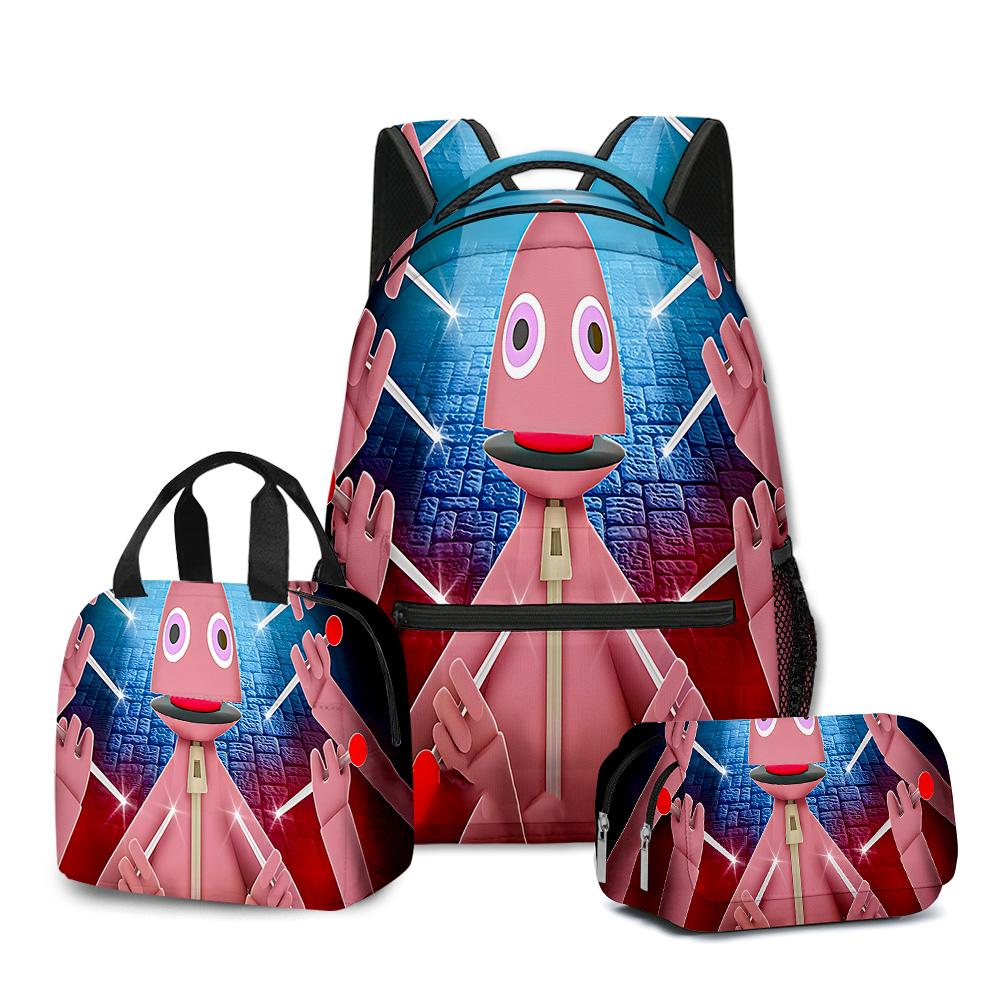Модный Молодежный Yeeps Прятки 3D Печать 3 шт./Комплект Студенческие Школьные Сумки Рюкзак для Ноутбука Ежедневный Рюкзак портативный Сумка для Обед Пенал