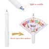 1/2/3pcs Surprise Fan Birthday Candle Kids Happy Birthday Party DIY Decoration Cake Topper Candles Supplies Boy Girl Favors Gift