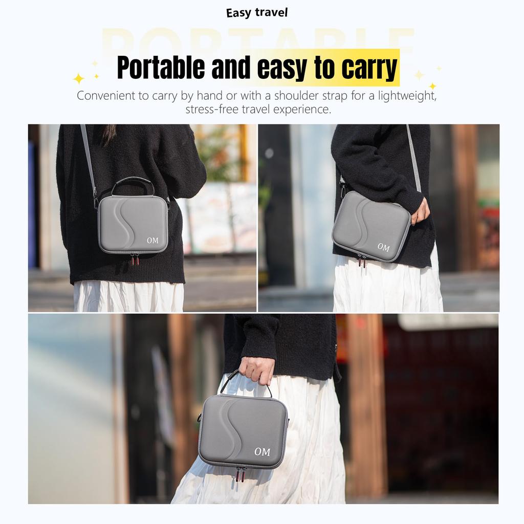 Coyktonty Osmo Mobile 7 Mobile 7 Storage Waterproof Carry Case for DJI OM 7 Waterproof Portable Storage Shoulder Bag Travel Case for DJI OM 7 Gimbal