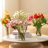 1PC Transparent Vase Decorative Ornament Flower Bucket Household Flower Pot Hydroponic Ware Imitation Glass 5 Styles