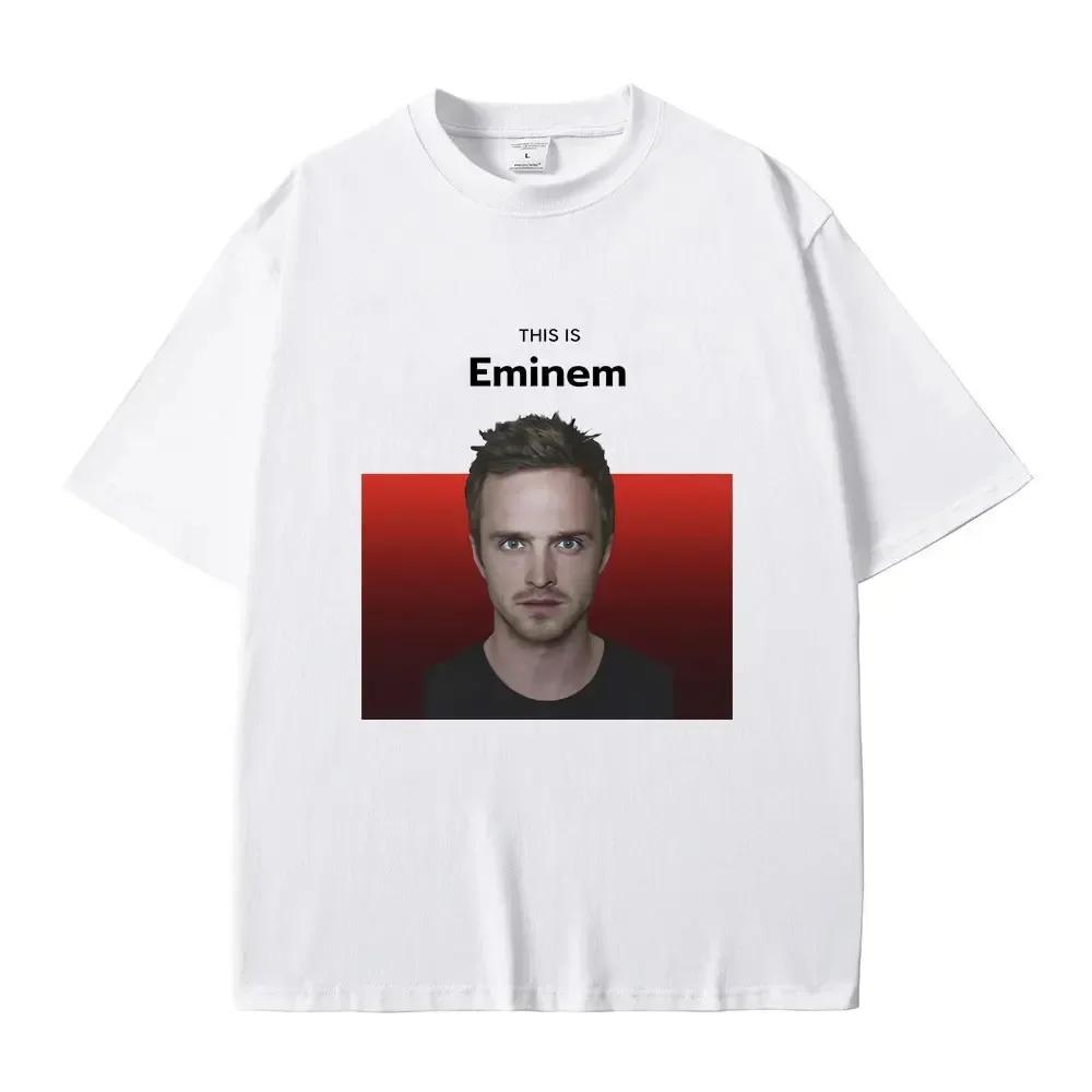 Футболка унисекс This Is Eminem Футболка с забавным мемом Джесси Пинкмана Классическая винтажная футболка Breaking Bad Женская мода Повседневные женские футболки