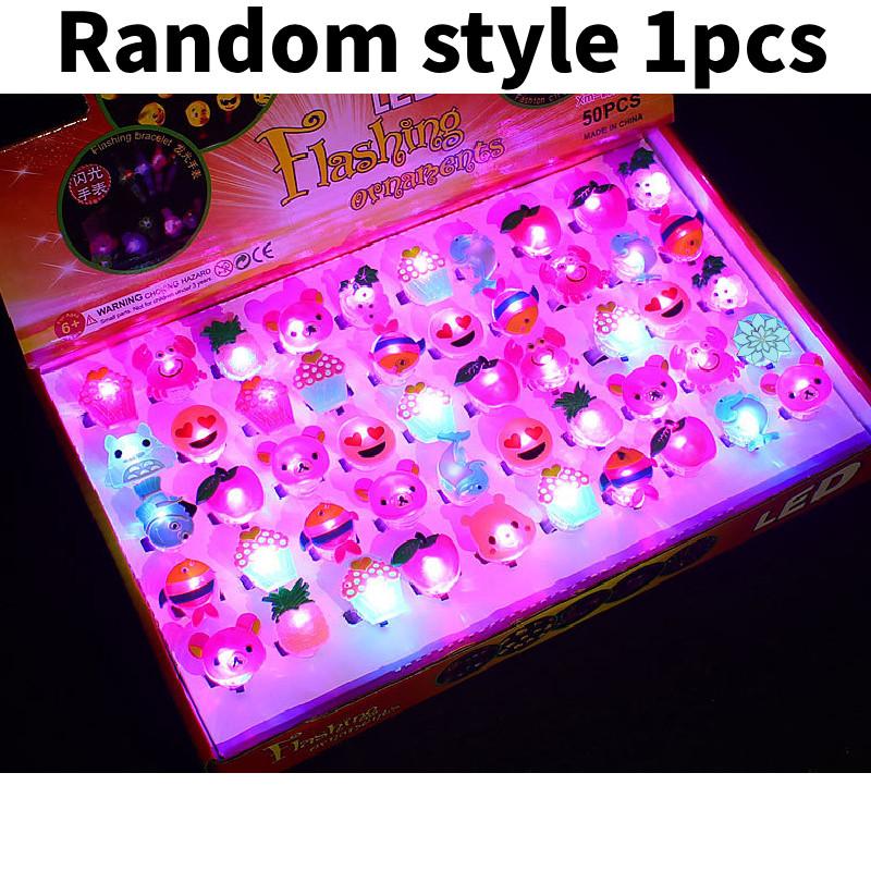 Halloween Christmas Led Light Toy Ring With Flashing Children Interactive Play