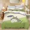 Anime Duvet Cover Pillowcase Bedding Set T-TotoroS Kawaii Adult Boy Girl Bedroom Decoration Children Single Double Large Size