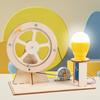Забавный мини-генератор с ручным приводом DIY, набор для научных экспериментов, образовательная модель, игрушка для детей, подарок, игрушка-проект