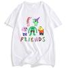 Футболки с принтом мультфильма Smiling Friends, круглый вырез, модные, с аниме-графикой, короткий рукав, хлопок, мужские, женские, свободные, уличная одежда