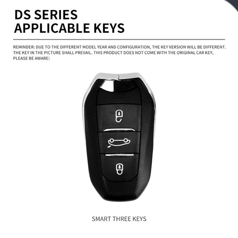 Кожаный чехол для автомобильного ключа из цинкового сплава для Ds Ds6 Ds9 Ds7 Ds5 New Energy Ds4 Dias Брелок Покрытие для автомобильного ключа Защитная крышка Аксессуары