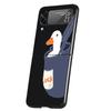 Cartoon Duck Goose Game Cover Phone Case For Samsung Galaxy Z Flip 7 6 5 4 3 5G Flip7 Flip6 Flip5 Flip4 Flip3 Black Fundas Shell