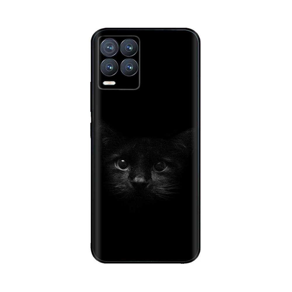 Для Realme 8 Чехол Милый Животный Мягкий Жидкий Силиконовый Чехол Для Realme 8 Pro 8i Realme8 4G RMX3085 Полная Защита Прочные Чехлы