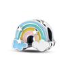 S925 Silver  Rainbow Seven Heart Shaped Pony Unicorn Pendant Necklace Jewelry
