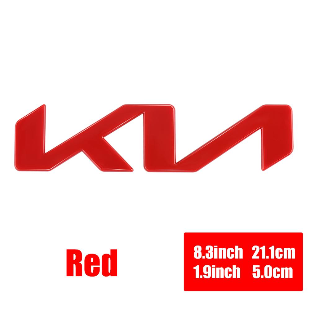AABJA1 Car Front Hood Emblem Rear Trunk Badge Sticker Auto Accessories For Kia Sorento Sportage Forte Picanto Ceed Soluto KN Stinger