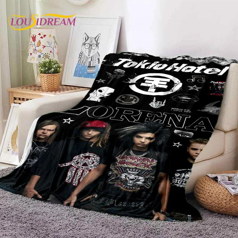 Rock Band Tokio Hotel Билл Каулитц Мягкое фланелевое одеяло для кровати, спальни, дивана, пикника, Плед для укрытия, активного отдыха на природе, подарок