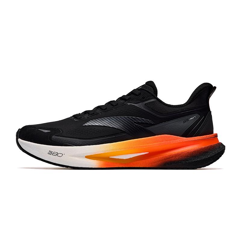 Men's Sneakers ANTA Rocket 8 Running Shoes Men's Low-top Basic Black/Castle Gray