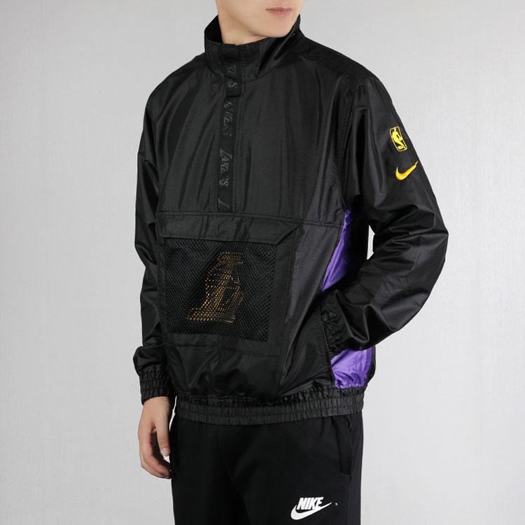 Nike Легкая спортивная куртка НБА Лос-Анджелес Лейкерс, мужская куртка, черная CJ7115-010