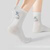 Женские летние тонкие мультяшные мультяшные все виды повседневных милых хлопковых влагоотводящих носков-гольф