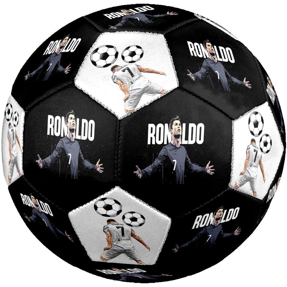 Ronaldo's Artistic Tribute Size 5 Soccer Football Machine-Stitched Indoor/Outdoor Universal Football Ideal for Soccer Enthusiasts