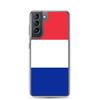 Coque Téléphone - Samsung - Galaxy S21 Plus - Drapeau France - Souple - Multicolore