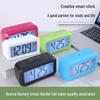 Photosensitive Luminous Student Desktop Alarm Clock with Voice Feature
