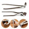 Stainless Steel Press Flatten Pliers Long Handle Leather Edge Fixed Clamp Plier  Handbags Belts