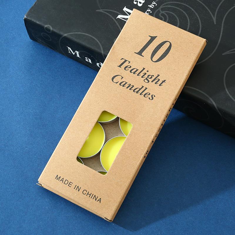 10 шт. Круглые алюминиевые чайные свечи Свечи для исповеди Свечи для заваривания чая Сохранение тепла Маленькие свечи Бездымные и без запаха свечи