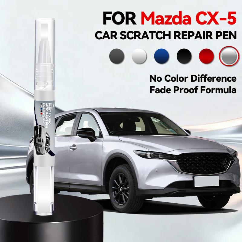 Для Mazda CX5 2012-2025 KE KF Ремонтный маркер для краски Подкраска Удаление царапин Сделай сам Автоаксессуары Черный Белый Серебристый Красный Синий Коричневый