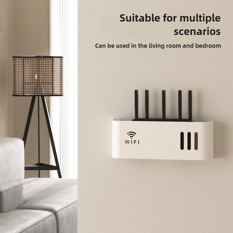 Настенный беспроводной маршрутизатор WIFI, полка для хранения из АБС-пластика, стойка для маршрутизатора, кабельный кронштейн для питания, органайзер, коробка для гостиной