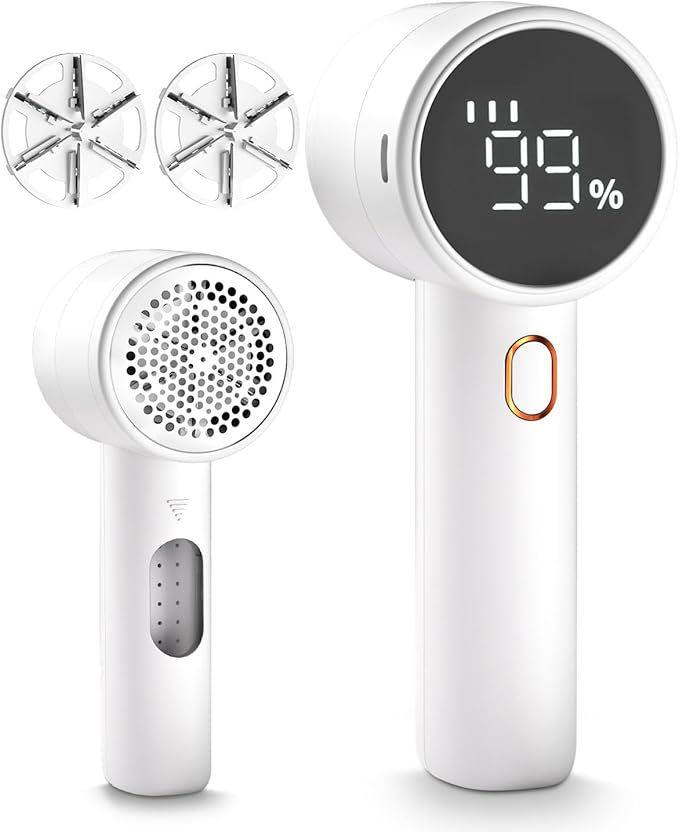 New Household Electric Lint Remover 3 Gears Adjustable LED Digital Display Hairball Trimmer Wireless Portable Sweater Epilator