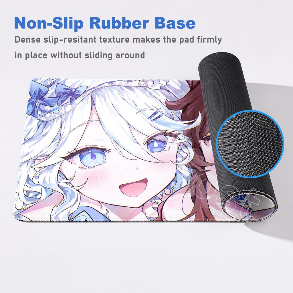 Новые обои Игрок Genshin Furina Коврик для мыши Аниме Игровой коврик для мыши HD Печать Настольные коврики Резиновый настольный коврик XXL Коврики для стола