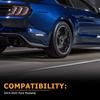 Gempro LED Side Marker Lights For Ford Mustang 2015- Rear White Fender Marker Reflectors Lamps Smoked Len, 2PCS
